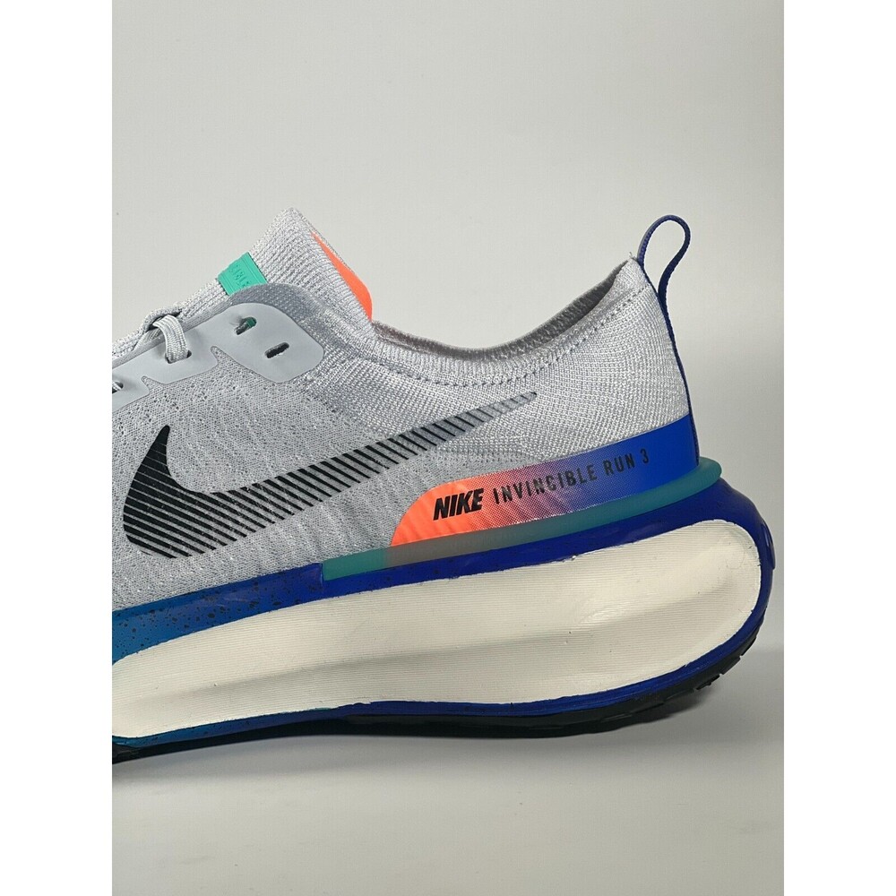 Nike Men's Gray and Blue Sneakers - Picture 6 of 10